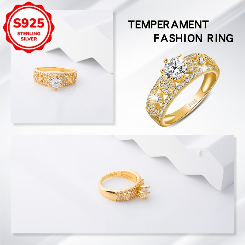 925 Sterling Silver Women's Statement Ring with Synthetic October Birthstone